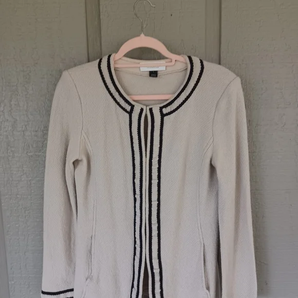 St John Wool Blend Jacket Size 8 Women Quiet Luxury Long Sleeve Knit Pockets - Picture 2 of 16